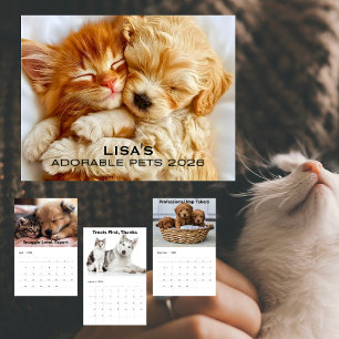 Liebevoller Haustierkalender 2026 mit Namen Kalender