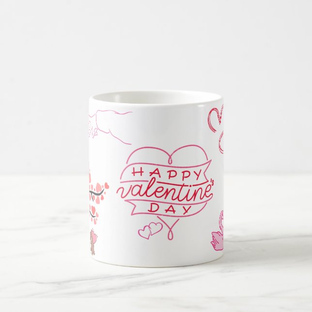 Liebevoller Teddy-Liebesbecher Kaffeetasse (Mittel)