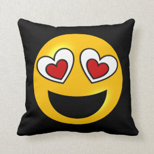 Liebevolles Herz Emoji Kissen