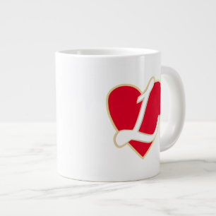 Liebevolles Herz Jumbo-Tasse