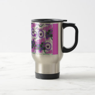 Liebevolles Herz-Motiv Kunstprint Reisebecher