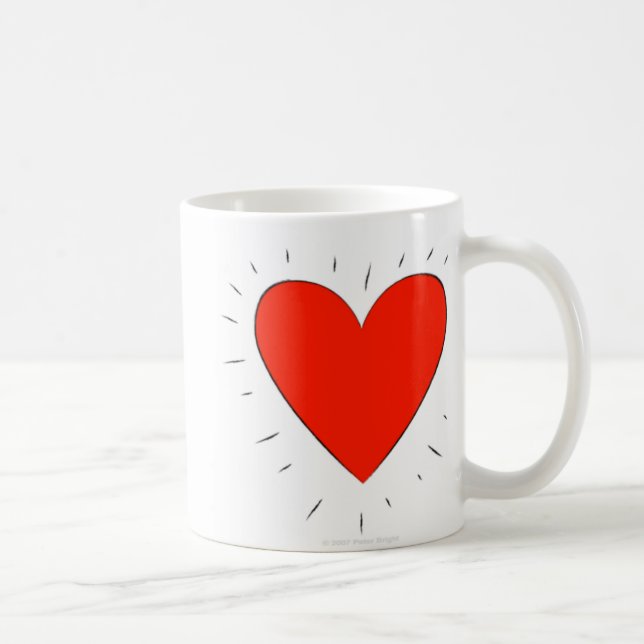 Liebevolles Herz - Tasse (Rechts)