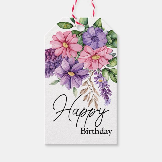 Liebhaber der Blume Geschenkanhänger (Vorderseite)