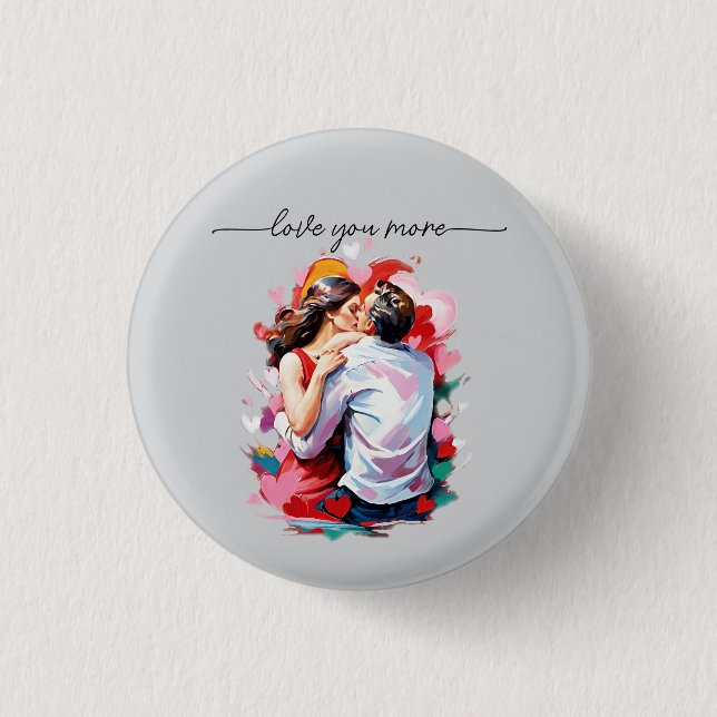 Liebhaber der Soft Holiday Card Button (Vorderseite)