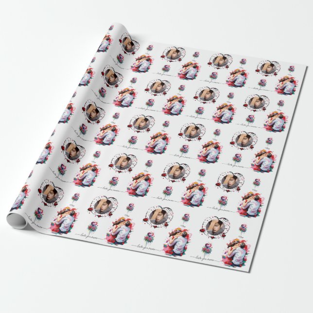 Liebhaber der Soft Holiday Card Geschenkpapier (Ungerollt)