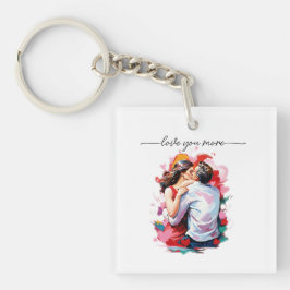 Liebhaber der Soft Holiday Card Schlüsselanhänger