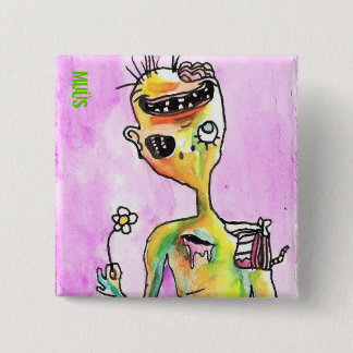 Liebhaber des Gänseblümchen-Zombie-Knopfes Button