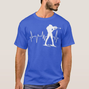 Liebhaber des Winterskifahrens im sonnigen Biathlo T-Shirt