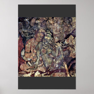 Liebhaber durch Indischer Maler DES 6. Poster