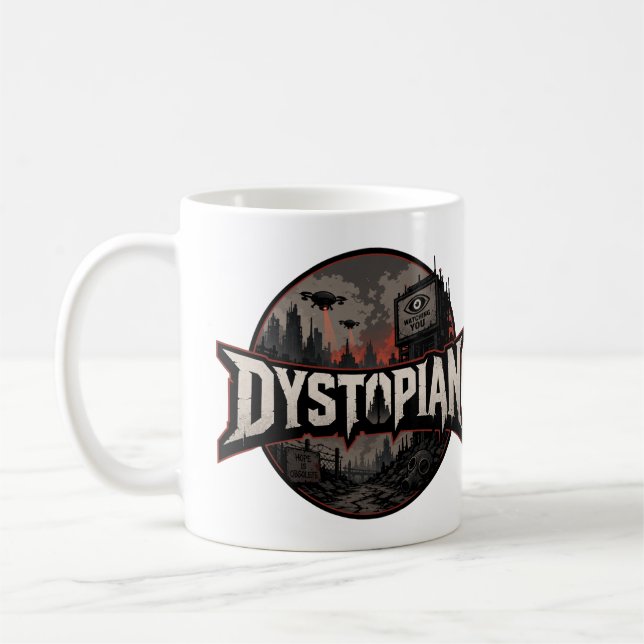 Liebhaber dystopischer Fiktion Kaffeetasse (Links)
