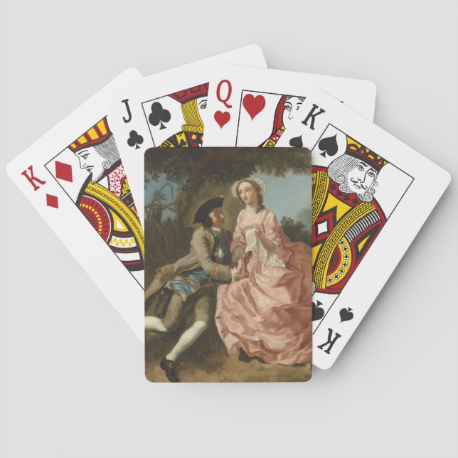 Liebhaber einer Landschaft (Romantisches Paar) Spielkarten (Rückseite)