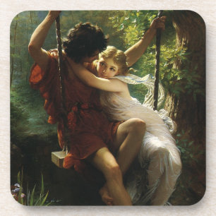 Liebhaber im Swing. Frühjahr von Pierre Auguste Co Getränkeuntersetzer