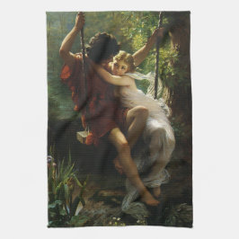 Liebhaber im Swing. Frühjahr von Pierre Auguste Co Handtuch
