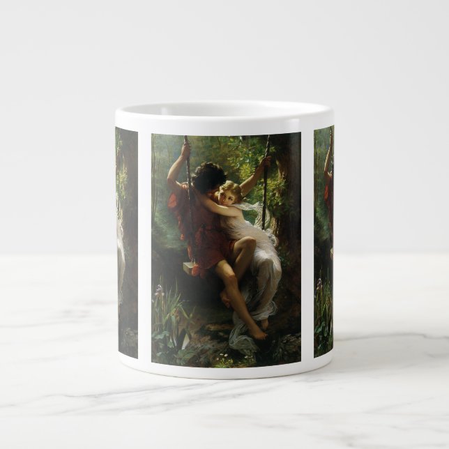 Liebhaber im Swing. Frühjahr von Pierre Auguste Co Jumbo-Tasse (Vorderseite)