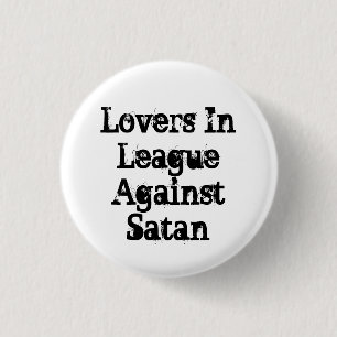 Liebhaber in der Liga gegen Satan Button