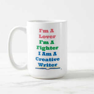 Liebhaber Kämpfer Kreativer Schriftsteller Autor E Kaffeetasse