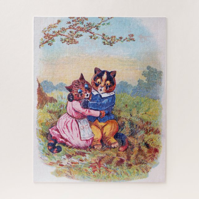 Liebhaber Katze (starke Emotion), Louis Wain (Vertikal)