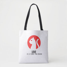 Liebhaber-Katzen-Silhouette im Leuchtenden Tasche
