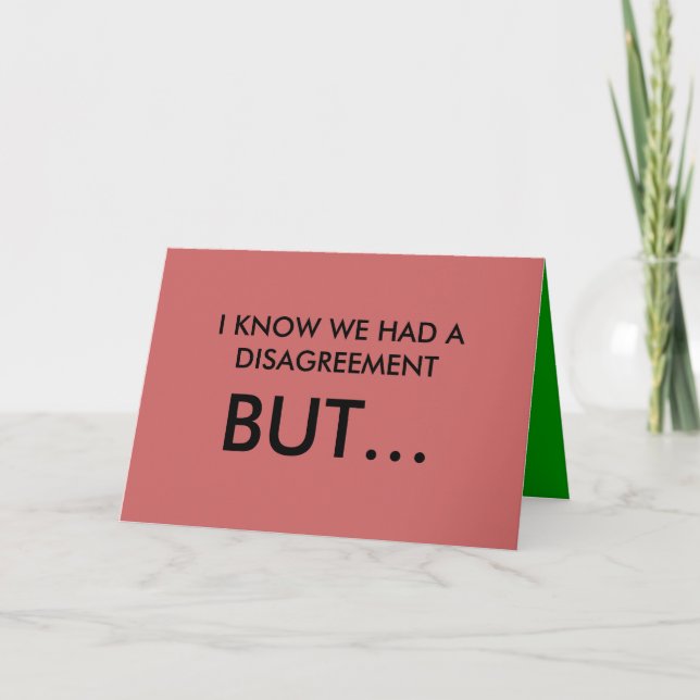 Liebhaber Quarrel Greetings Card Karte (Vorderseite)