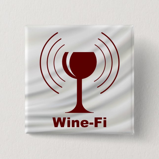 Liebhaber-Spaß des Wein-Wein-FI Button (Vorderseite)