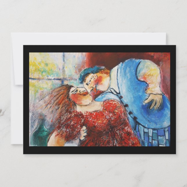 Liebhaber Tanzeinladung Einladung (Vorderseite)