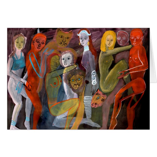 Liebhaber- und Löwekarte (Vorderseite (Horizontal))