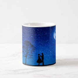 Liebhaber unter Vollmond Kaffeetasse