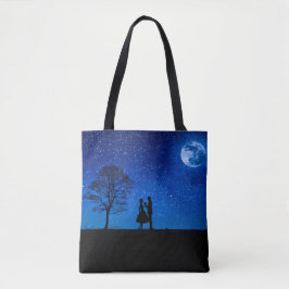 Liebhaber unter Vollmond Tasche