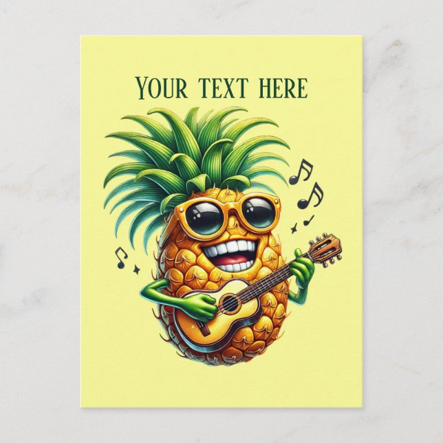 Liebhaber von Ananas Postkarte (Vorderseite)