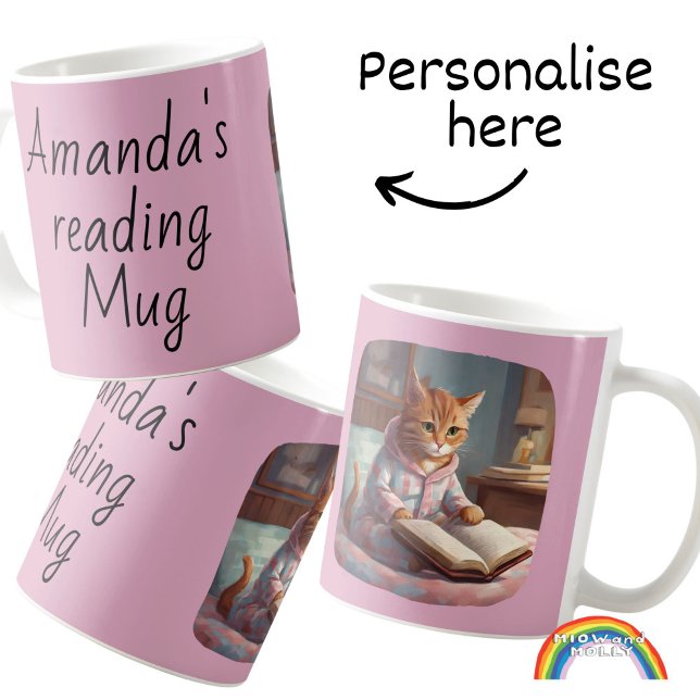 Liebhaber von Büchern und Geschenkartikeln Katze Kaffeetasse (Von Creator hochgeladen)