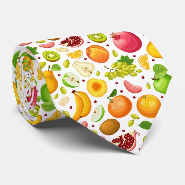 Liebhaber von coolen gemischten Früchten Krawatte (Gerollt)