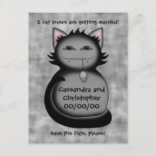 Liebhaber von Hasen Save the Date Hochzeit Ankündigungspostkarte