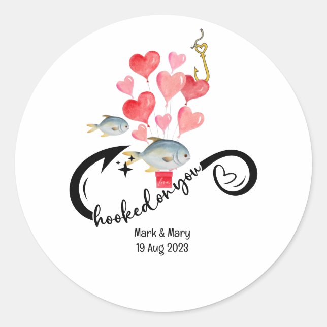 Liebhaber von Hochzeiten Runder Aufkleber (Vorderseite)