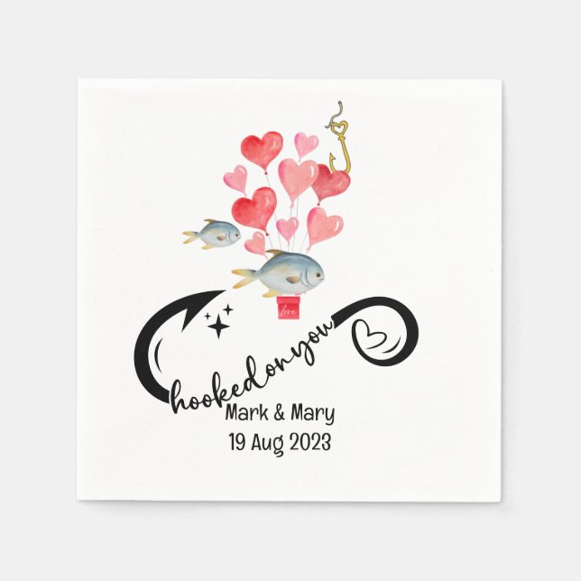 Liebhaber von Hochzeiten Serviette (Vorderseite)