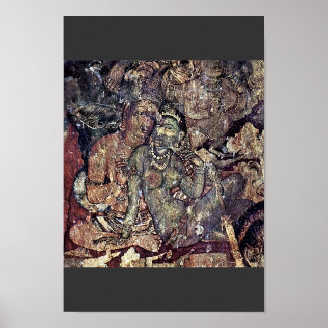 Liebhaber von Indischer Maler Des 6. Jahrhunderts Poster (Vorne)