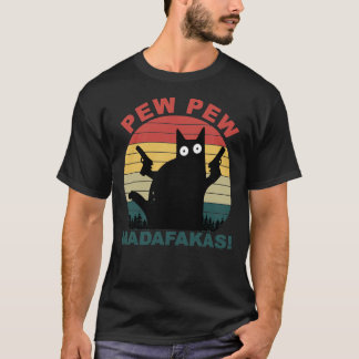 Liebhaber von Katzen, Pfefferkuh Madafakas Katze E T-Shirt