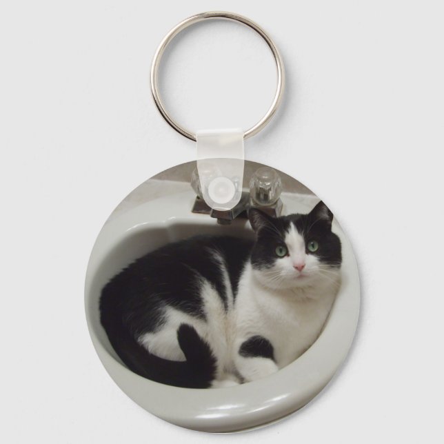 Liebhaber von Katzen Schlüsselanhänger (Vorderseite)