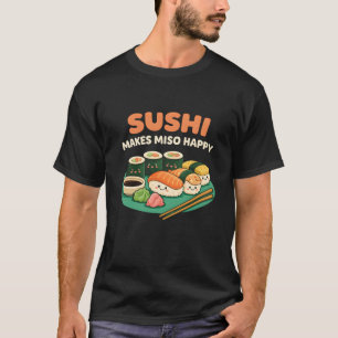 Liebhaber von lustigem Essen Japanisches Sushi mac T-Shirt