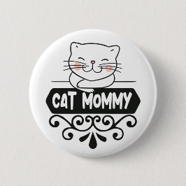 Liebhaber von niedlichen Katzen Button