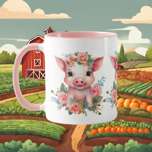 Liebhaber von niedlichen Landschweinen Tasse
