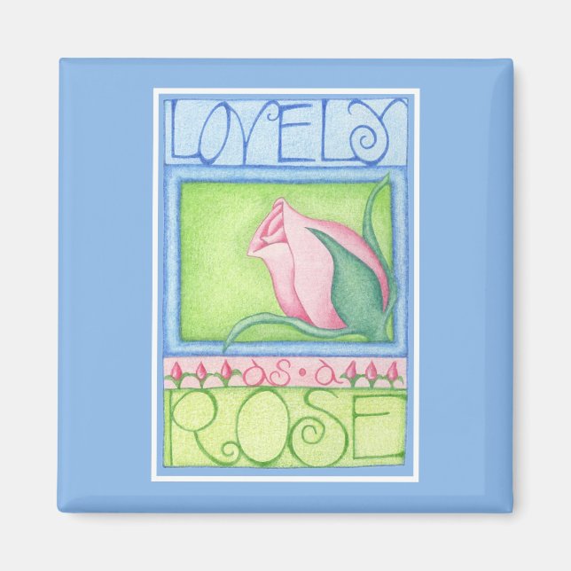 Lieblich als Rose Magnet (Vorne)