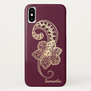 Lieblich Chic Gold Paisley - Personalisiert Case-Mate iPhone Hülle