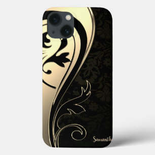 Lieblich Chic Gold, schwarzes Paisley - Personalis Case-Mate iPhone Hülle