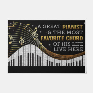 Lieblich Ein großer Pianist Doormat, Piano Spieler Fußmatte