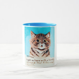 Lieblich Kitten, Louis Wain Tasse