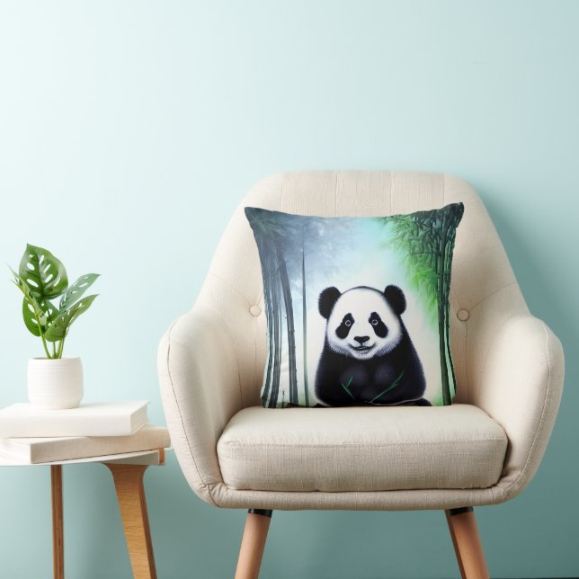 Lieblich, kuddelig Panda Bärenkuppe Kissen (Stuhl )