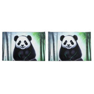 Lieblich, kuddelig Panda Bärenkuppe Kissenbezug
