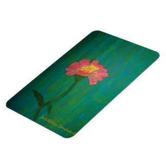 Lieblich Pink Zinnia Magnet