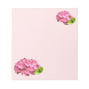 Lieblich rosa Hydrangeas Notepad Notizblock