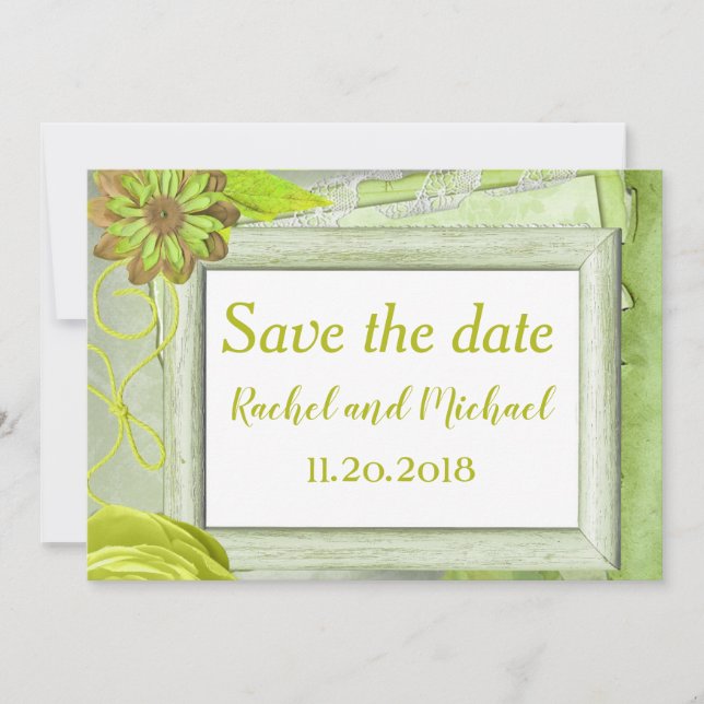 Lieblich Save the Date Floral (Vorderseite)